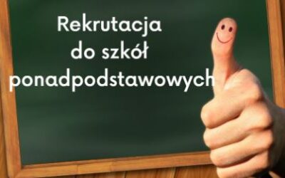 REKRUTACJA DO SZKÓŁ PONADPODSTAWOWYCH